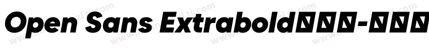 Open Sans Extrabold手机版字体转换
